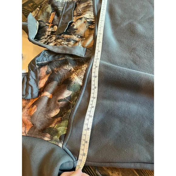 Habit Men’s Medium Gray Camo Button Pull Over Country Western Hunting Fishing - Picture 6 of 16